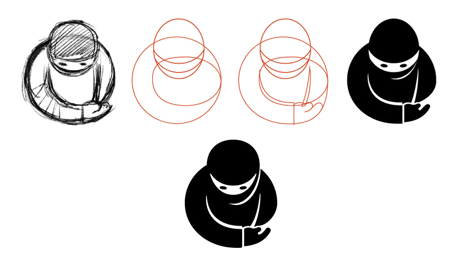 Guest Ninja Logo evolution